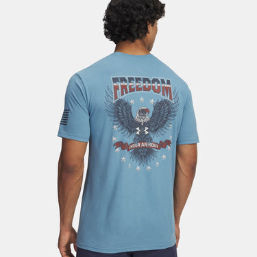 Under Armour UA Freedom Military Men's T-Shirt (Blue Smoke/Downpour Grey) Size L