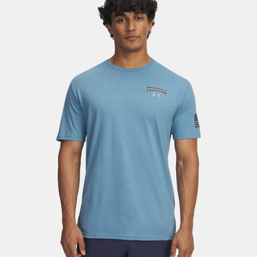 Under Armour UA Freedom Military Men's T-Shirt (Blue Smoke/Downpour Grey) Size L