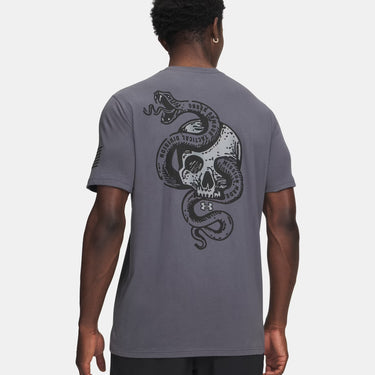 Under Armour Freedom Tactical Logo Men's T-Shirt (Castlerock/Black) Size M