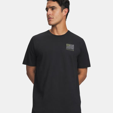 Under Armour Freedom Flag USA Men's T-Shirt (Black/Titan Grey) Size M