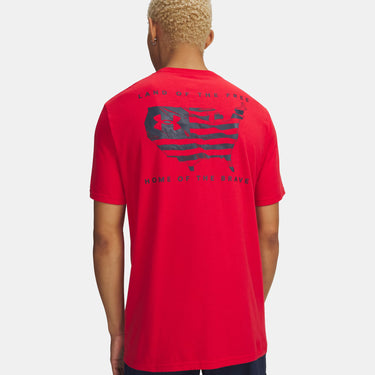 Under Armour Freedom Flag USA Men's T-Shirt (Red/Midnight Navy) Size L
