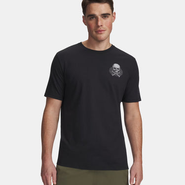 Under Armour Freedom Fire Skull Men's T-Shirt (Black/Red) Size M
