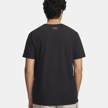 Under Armour Lockertag Photo Fill Men's Short Sleeve (Black/City Khaki) Size M