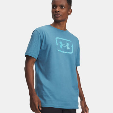 Under Armour Fish Logo Men's Short Sleeve (Blue/Fresco Blue) Size L