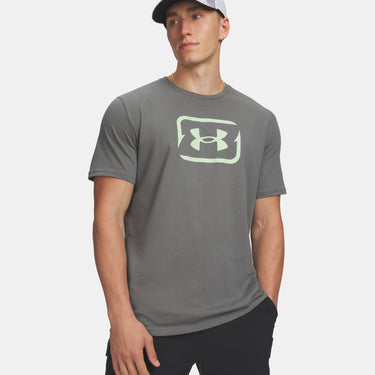 Under Armour Fish Logo Men's Short Sleeve (Clay Green/Lumos Lime) Size L