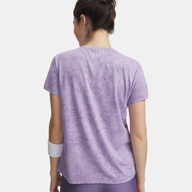 Under Armour UA Tech™ Pixelate Women's Short Sleeve T-Shirt (Purple Luxe/White) Size L