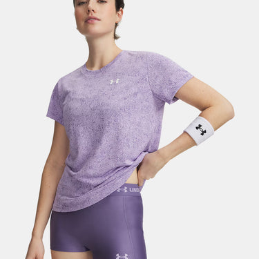 Under Armour UA Tech™ Pixelate Women's Short Sleeve T-Shirt (Purple Luxe/White) Size L