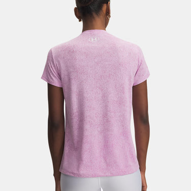 Under Armour UA Tech™ Pixelate Women's Short Sleeve T-Shirt (Pink Dawn/White) Size XL