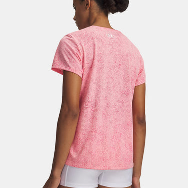 Under Armour UA Tech™ Pixelate Women's Short Sleeve T-Shirt (Super Pink/White) Size XL