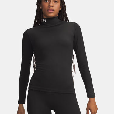 Under Armour ColdGear® Women's Mock Long Sleeve (Ultimate Black/White) Size L
