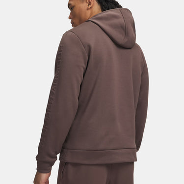 Under Armour Fleece® Wordmark Emboss Men's Hoodie (Peppercorn) Size