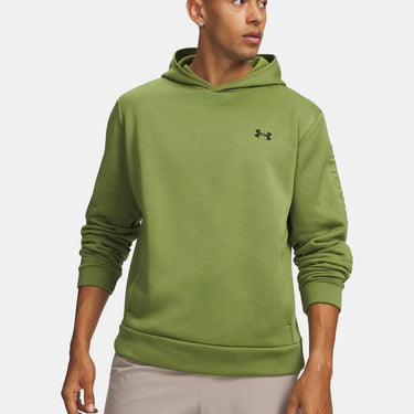 Under Armour Fleece® Wordmark Emboss Men's Hoodie (Warm Olive) Size M