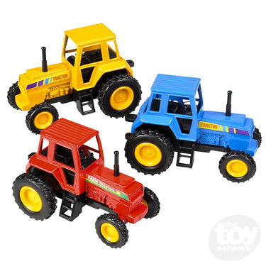 3.75" Die-Cast Pull Back Farm Tractors (Sold Separately)