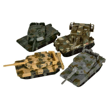 4.5" diecast Pull Back Tank (Assorted. Sold Separately)
