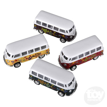 2.5" Die-Cast Pull Back 1962 VW Classic Bus (Sold Separately)