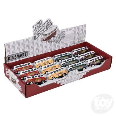 2.5" Die-Cast Pull Back 1962 VW Classic Bus (Sold Separately)