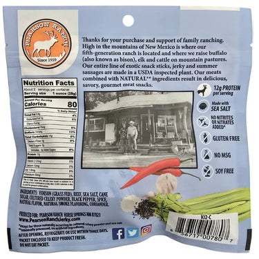Pearson Ranch Venison Jerky - 2.1oz Resealable Bag