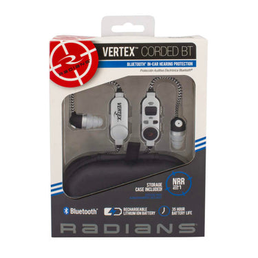 Radians Vertex™ Corded Bluetooth® In-Ear Hearing Protection