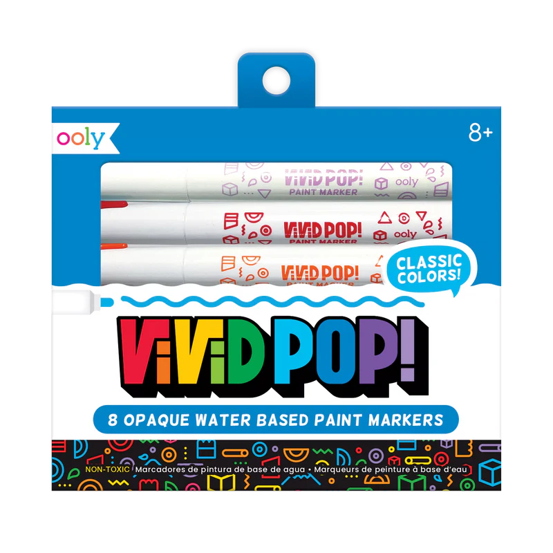 Load image into Gallery viewer, Ooly Vivid Pop! Water Based Paint Markers (8 Set)
