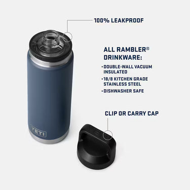 Yeti Rambler 26oz Water Bottle w/Chug Cap (Solar Flare)