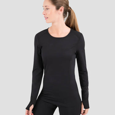 Women's Cloud Nine Midweight Performance Baselayer Scoop Shirt XL Black