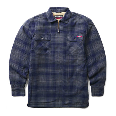Wolverine Men's Hastings Sherpa Lined Zip Shirt-Jac (True Navy) Size XL
