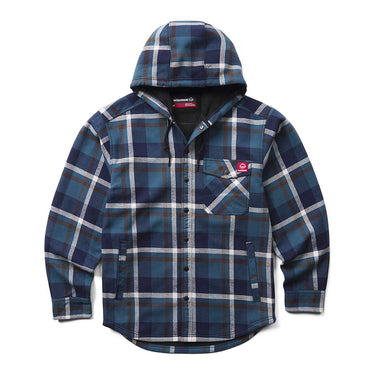 Wolverine Men's Bucksaw II Hooded Shirt Jac (Dusk Blue) Size L