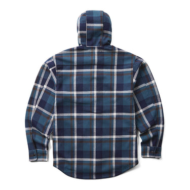 Wolverine Men's Bucksaw II Hooded Shirt Jac (Dusk Blue) Size L