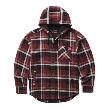 Wolverine Men's Bucksaw II Hooded Shirt Jac (Oxblood) Size L