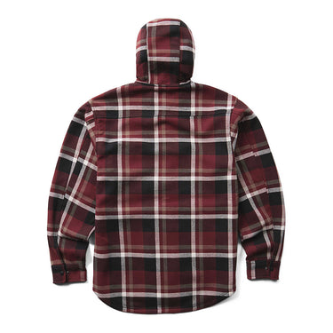 Wolverine Men's Bucksaw II Hooded Shirt Jac (Oxblood) Size L