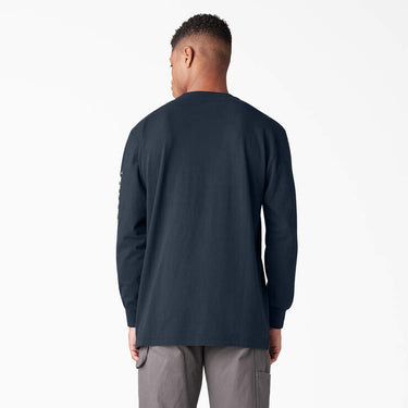 Dickies Long Sleeve Heavyweight Logo T-Shirt (Dark Navy) Size L