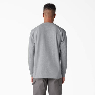 Dickies Long Sleeve Heavyweight Logo T-Shirt (Heather Grey) Size L