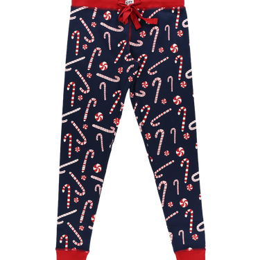 Lazy One Candy Cane Women's Legging (Blueberry) Size L