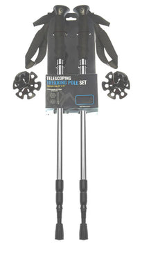 Sona Enterprises Telescoping Trekking Pole Set 26"-53" (Silver Grey)