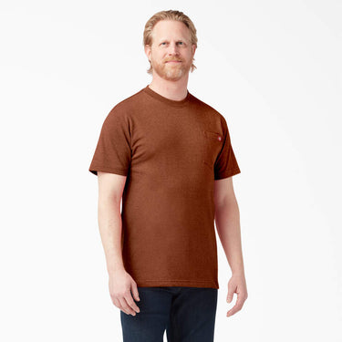 Dickies Heavyweight Heathered Short Sleeve Pocket T-Shirt (Rustic Red Heather) Size XLT