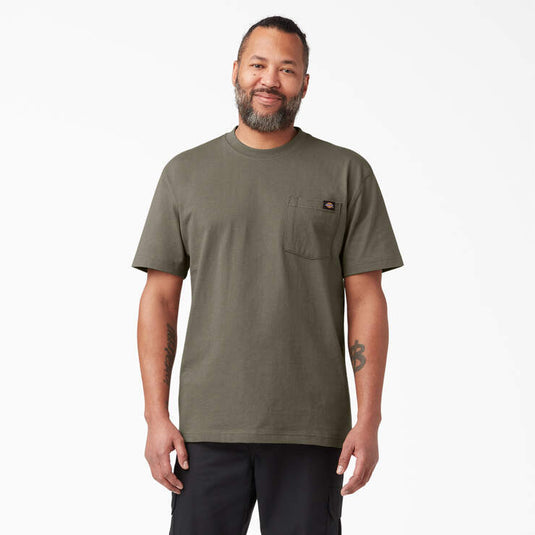 Dickies Heavyweight Short Sleeve Pocket T-Shirt Size 4XL Mushroom