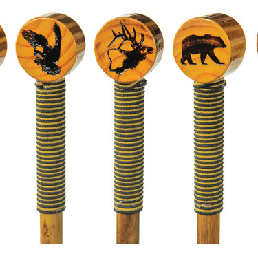 Sona Enterprises 55" Assorted Wooden Walking/Hiking Sticks with Hand-Carved Assorted Designs (Sold Separately)
