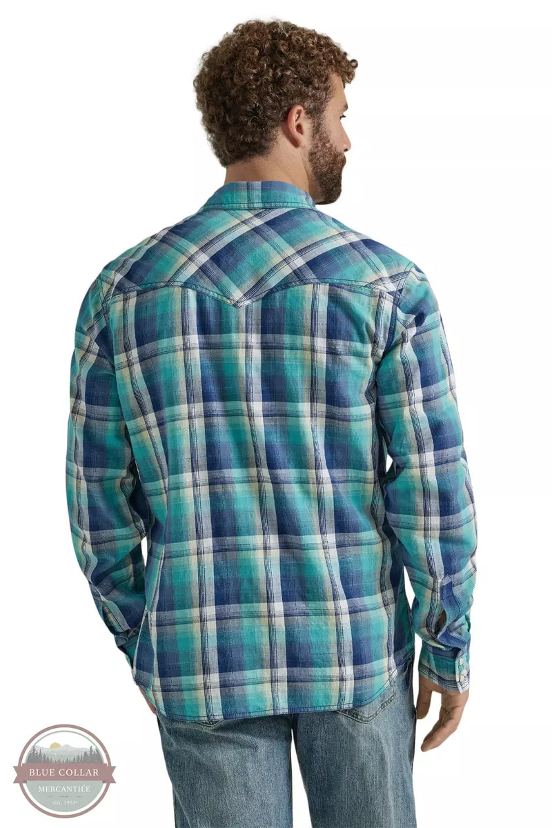 Load image into Gallery viewer, Wrangler Mens XL Plaid Print Long Sleeve Snap Western Shirt
