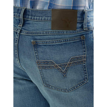 Wrangler Men's Vintage 20X No. 42 Slim Boot Cut Jeans (Light Wash) Size 32X34