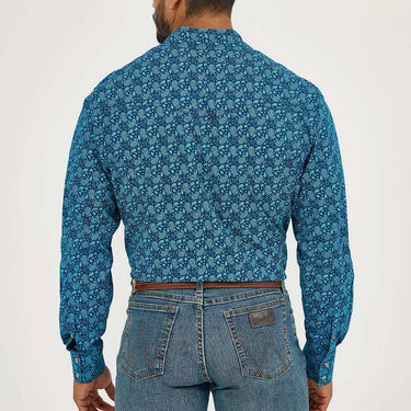 Wrangler Men's 20X® Competition Western Shirt (Turquoise) Size L