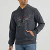 Wrangler Mens Steerhead Pullover Hoodie (Washed Black) Size XL