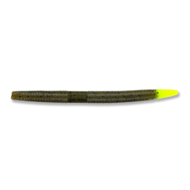 Yamamoto 5'' Senko Core Shot (Green Pumpkin Black Specks/Chartreuse Tip)