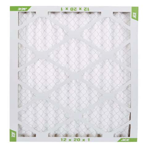 Ace 12 in. W X 20 in. H X 1 in. D Synthetic 8 MERV Pleated Air Filter 1 pk