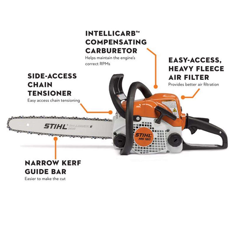 Load image into Gallery viewer, STIHL MS 180 16&quot; Gas Chainsaw (INSTORE PICKUP ONLY)
