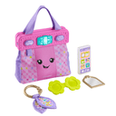 Fisher-Price Laugh & Learn Going Places pink learning purse with phone, mirror, sunglasses and scarf accessories