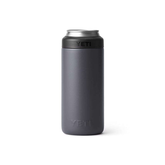 Yeti Rambler 12 Oz BPA Free Colster Slim Can Insulator - Charcoal