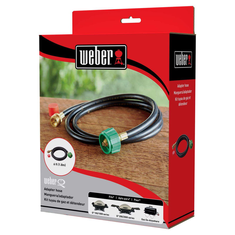 Load image into Gallery viewer, Weber Rubber Gas Line Hose and Adapter 72&quot; x 1.5&quot;
