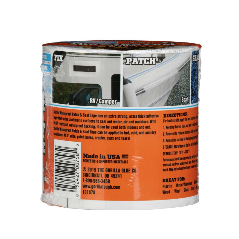 Load image into Gallery viewer, Gorilla 4 in. W X 10 ft. L White Waterproof Repair Tape
