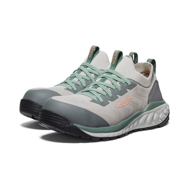 Keen Women's Arvada Shift Work Sneaker (Carbon Toe) Steel Grey/Granite Green 11M