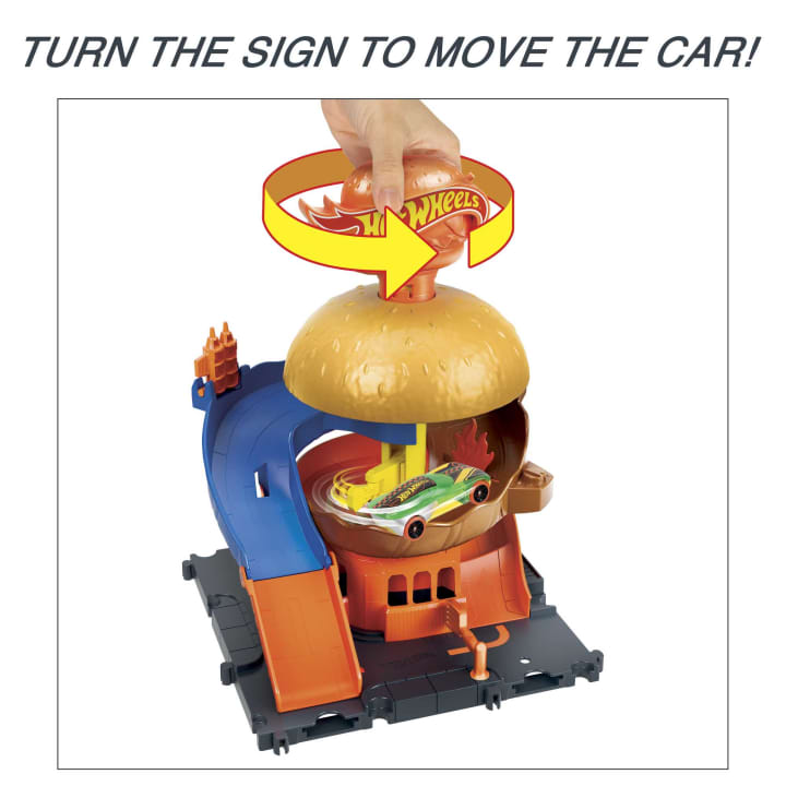 Load image into Gallery viewer, Hot Wheels City Burger Drive-Thru Playset
